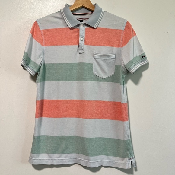 Tommy Hilfiger Men’s Striped Polo Shirt - Size Small - Picture 1 of 13